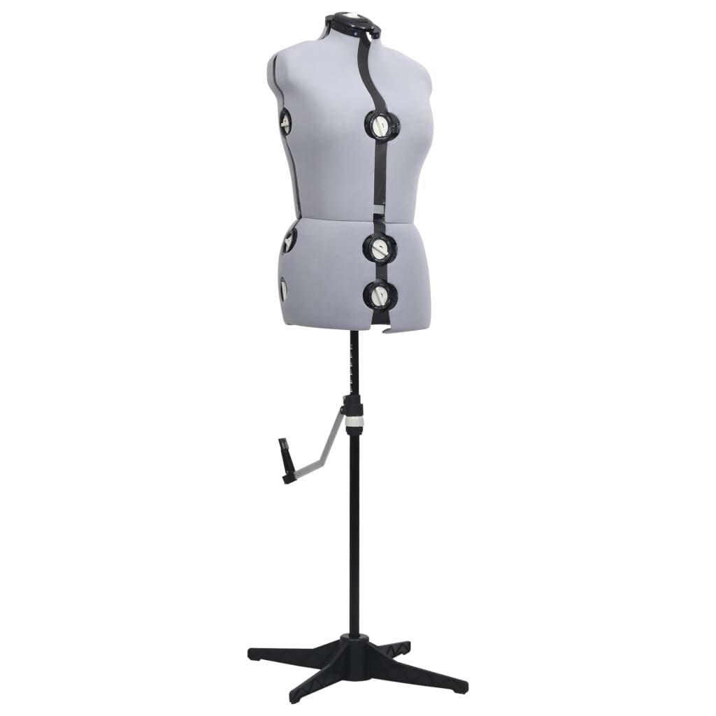 Adjustable Dress Form Female Grey M Size 40-46