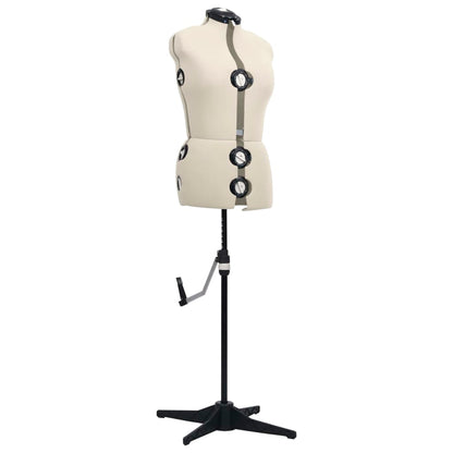 Dress Form | Cream and black | Polyester, ABS | M | Height-Adjustable
