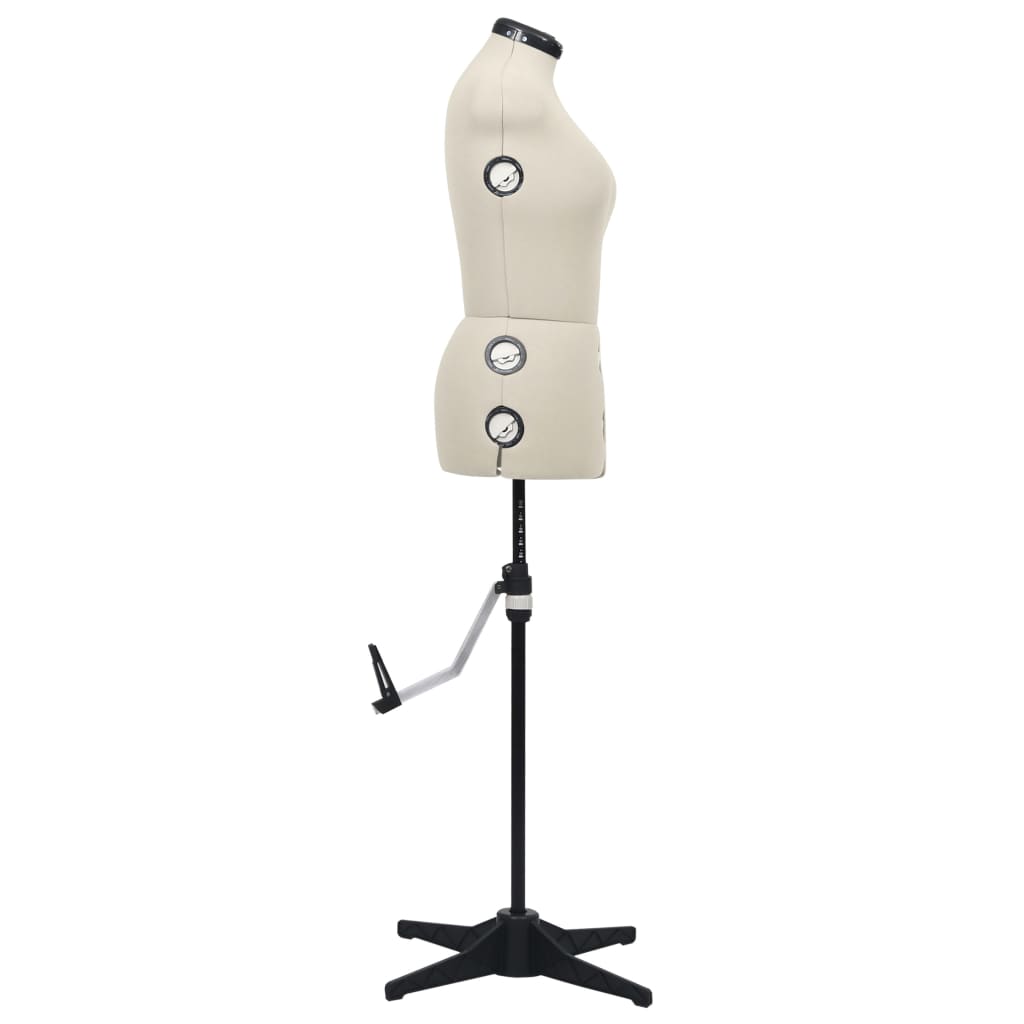 Dress Form | Cream and black | Polyester, ABS | M | Height-Adjustable