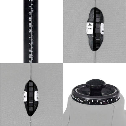 Adjustable Dress Form Male Grey Size 37-45