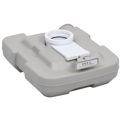 Portable Camping Toilet Grey 10+10 L