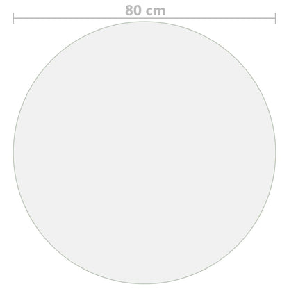 Table Protector Transparent Ø 80 cm 2 mm PVC