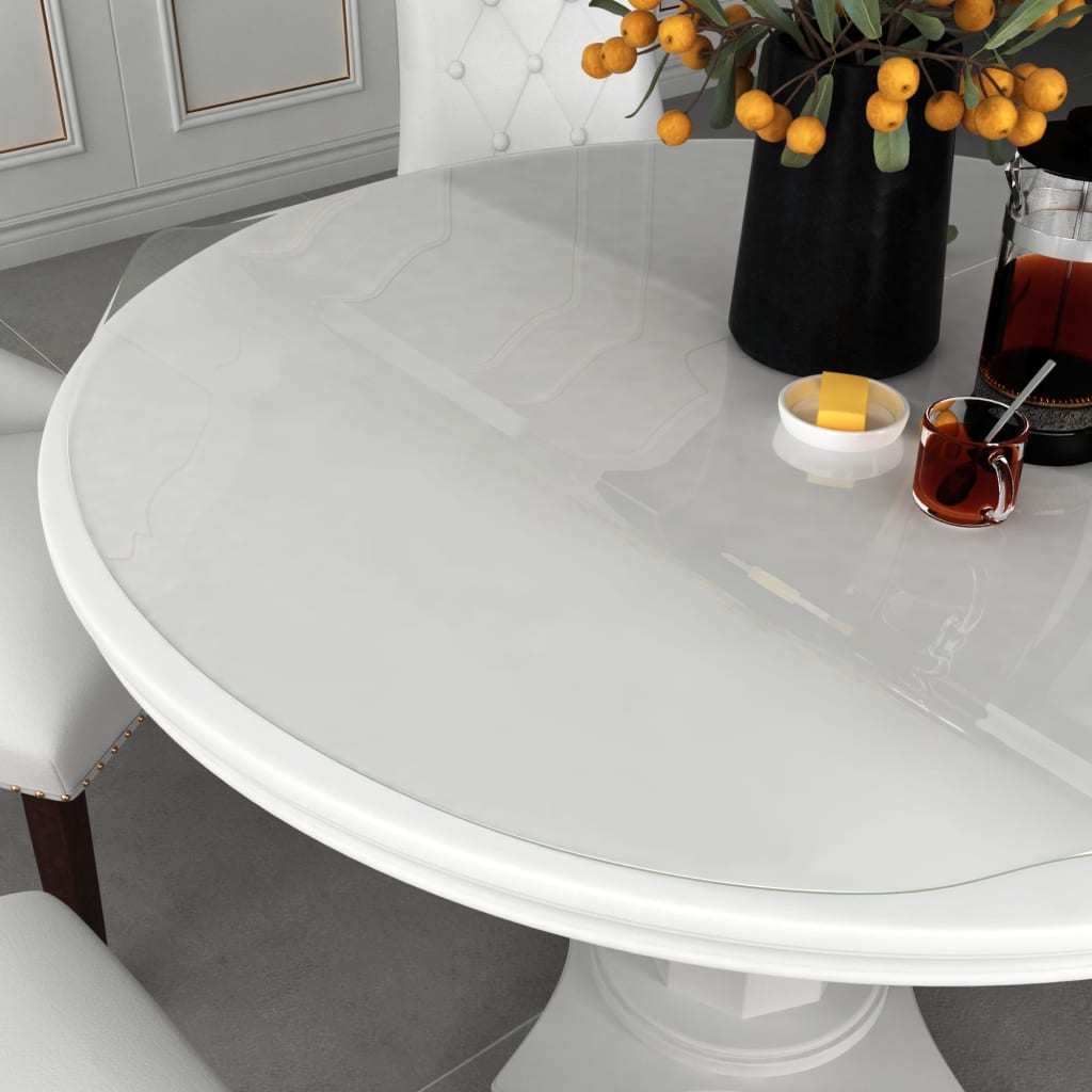 Table Protector Transparent Ø 80 cm 2 mm PVC