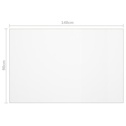 Table Protector Transparent 140x90 cm 1.6 mm PVC