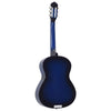 12 Piece Classical Guitar Beginner Set Blue 4/4 39"
