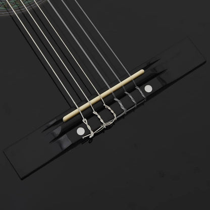 Classical Guitar for Beginner Black 4/4 39" Basswood