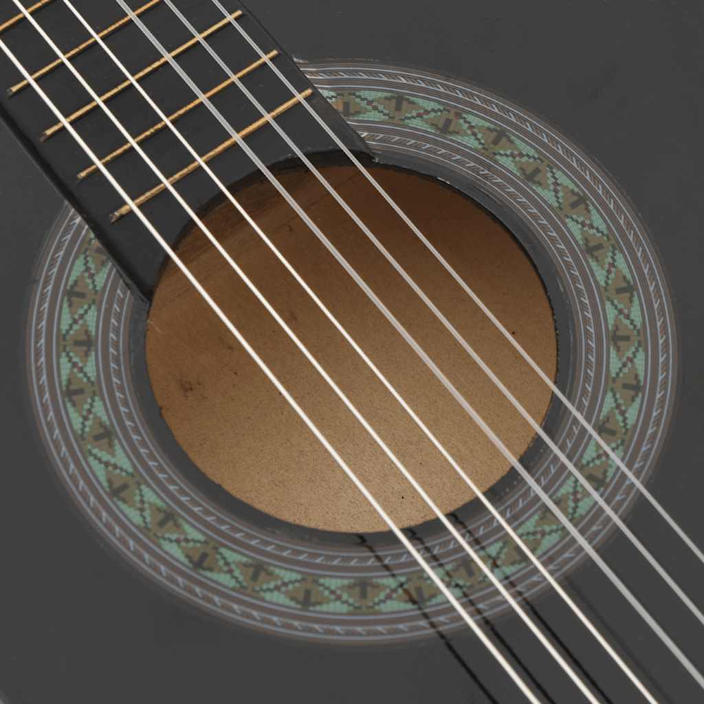 Classical Guitar for Beginner and Kids Black 1/2 34"