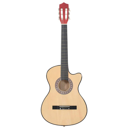 Western Acoustic Cutaway Guitar with 6 Strings 38 Basewood
