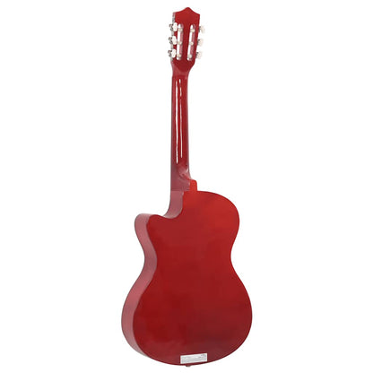 Western Acoustic Cutaway Guitar with 6 Strings 38 Basewood
