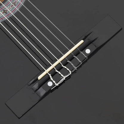 Western Classical Cutaway Guitar with 6 Strings Black 38"