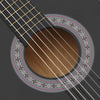 12 Piece Western Classical Guitar Set with 6 Strings Black 38"