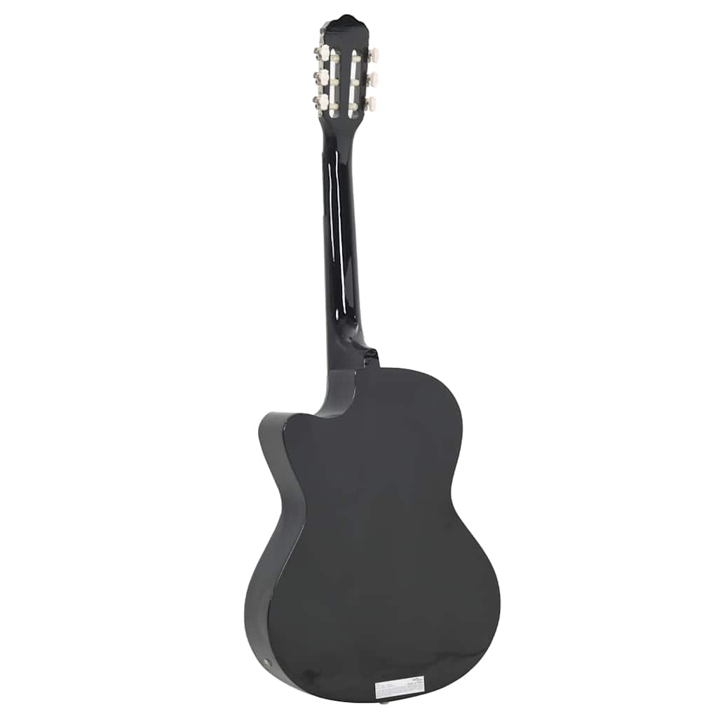 Western Classical Cutaway Guitar with Equalizer 6 Strings Black