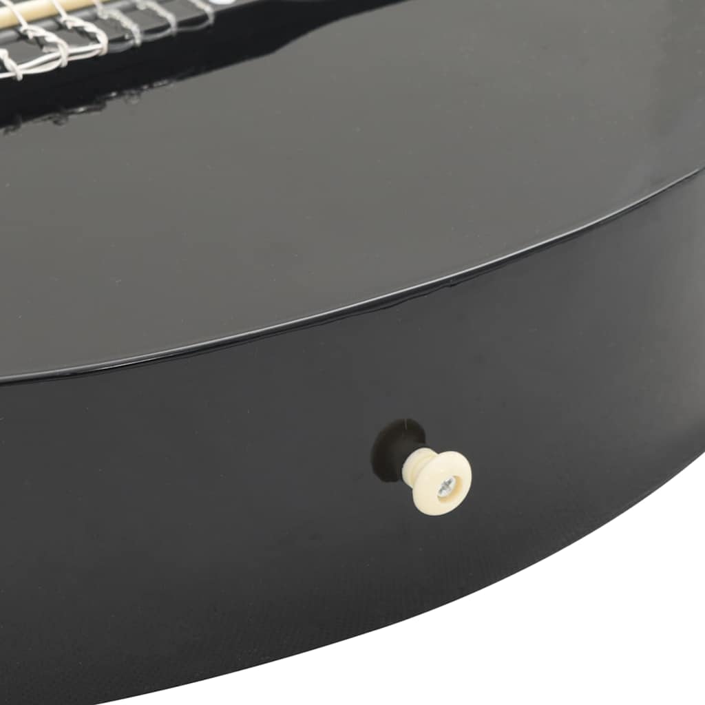 Western Classical Cutaway Guitar with Equalizer 6 Strings Black