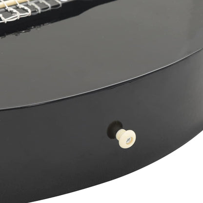 Western Classical Cutaway Guitar with Equalizer 6 Strings Black