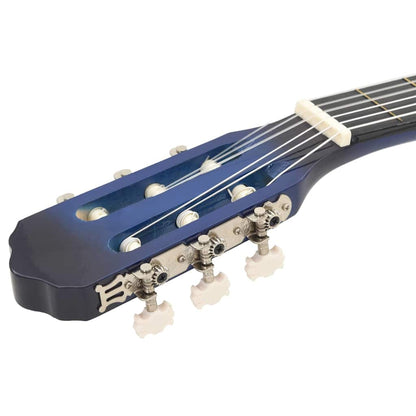 Western Classical Cutaway Guitar with Equalizer 6 Strings Blue