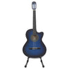 12 Piece Western Guitar Set with Equalizer and 6 Strings Blue