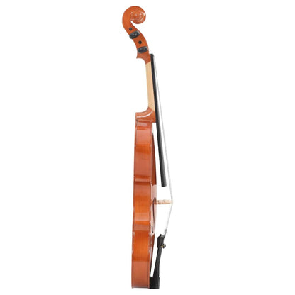 Violin Full Set with Bow and Chin Rest Dark Wood 4/4