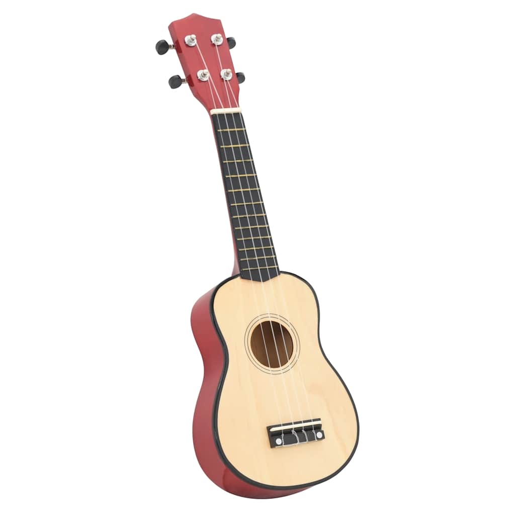 Soprano Ukulele Set with Bag for Kids Light Wood 21"