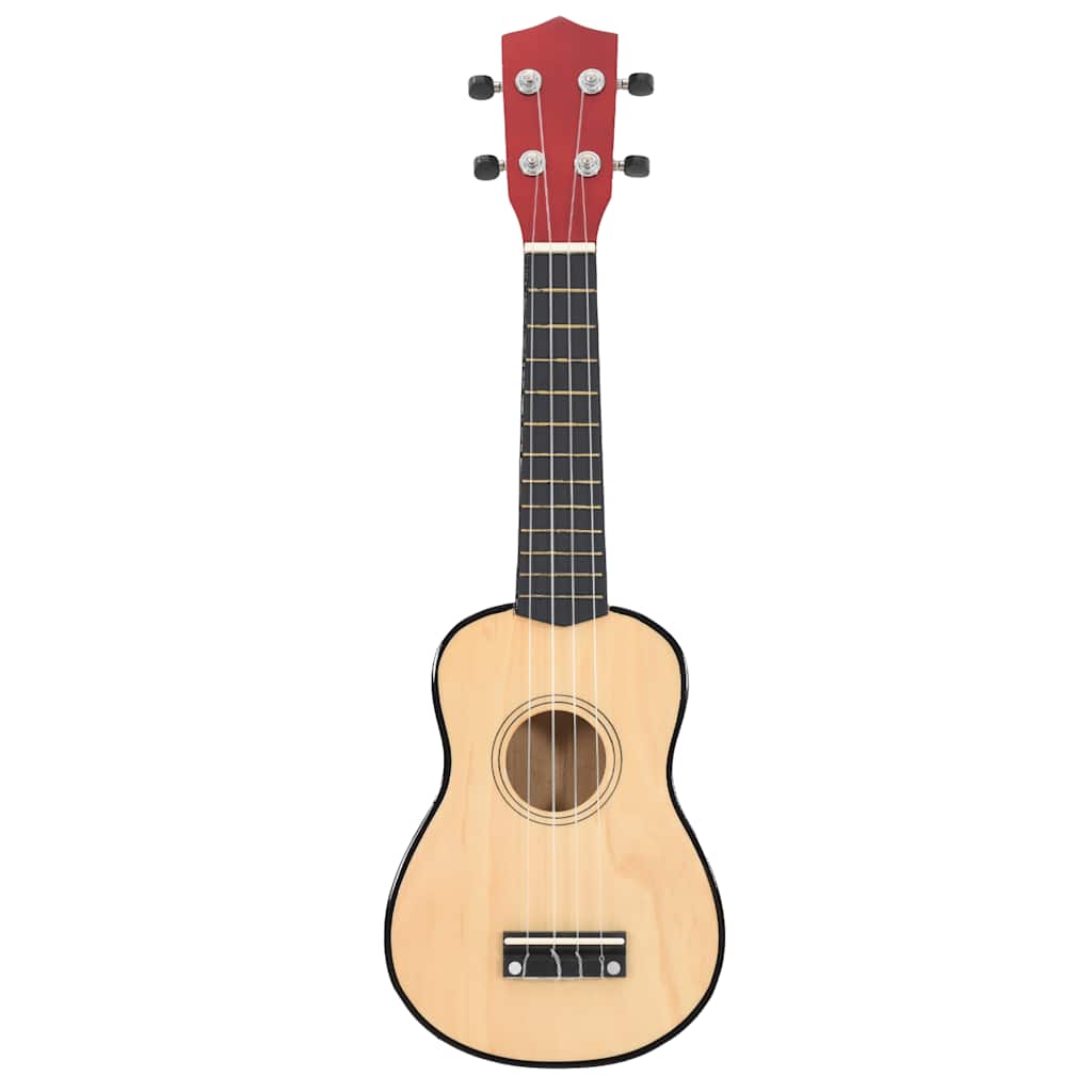 Soprano Ukulele Set with Bag for Kids Light Wood 21"