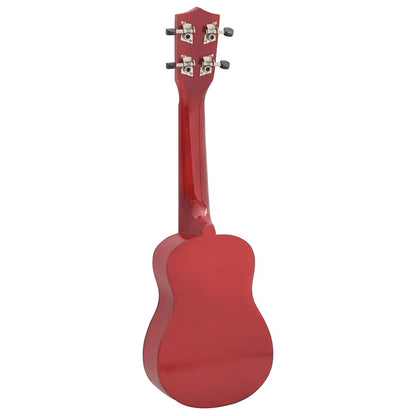 Soprano Ukulele Set with Bag for Kids Light Wood 21"