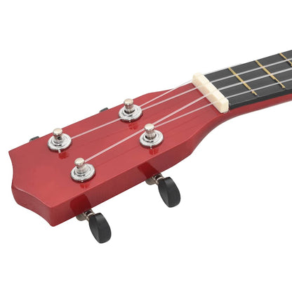 Soprano Ukulele Set with Bag for Kids Light Wood 21"