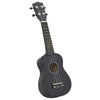 Soprano Ukulele Set with Bag for Kids Black 21"