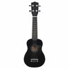 Soprano Ukulele Set with Bag for Kids Black 21"