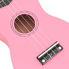Soprano Ukulele Set with Bag for Kids Pink 21"