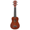 Soprano Ukulele Set with Bag for Kids Dark Wood 23"
