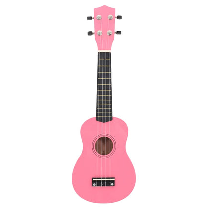 Soprano Ukulele Set with Bag for Kids Pink 23"