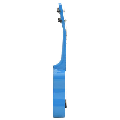 Soprano Ukulele Set with Bag for Kids Baby Blue 23"