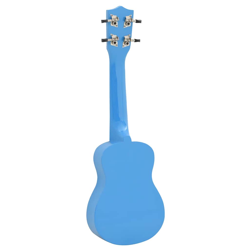 Soprano Ukulele Set with Bag for Kids Baby Blue 23"