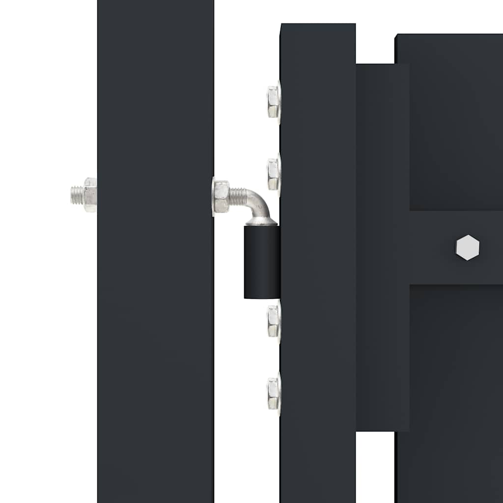 Double Door Fence Gate Steel 300x150 cm Anthracite