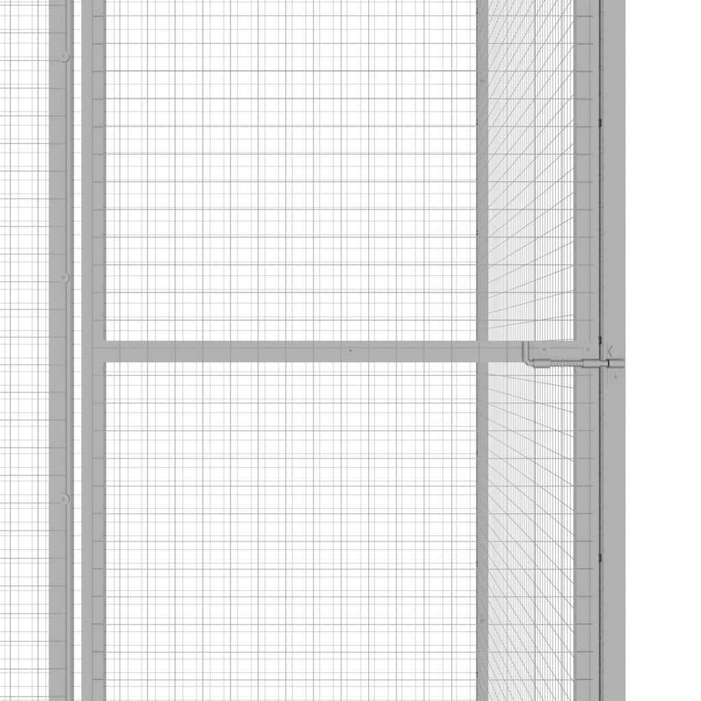 Cat Cage 1.5x1.5x1.5 m Galvanised Steel