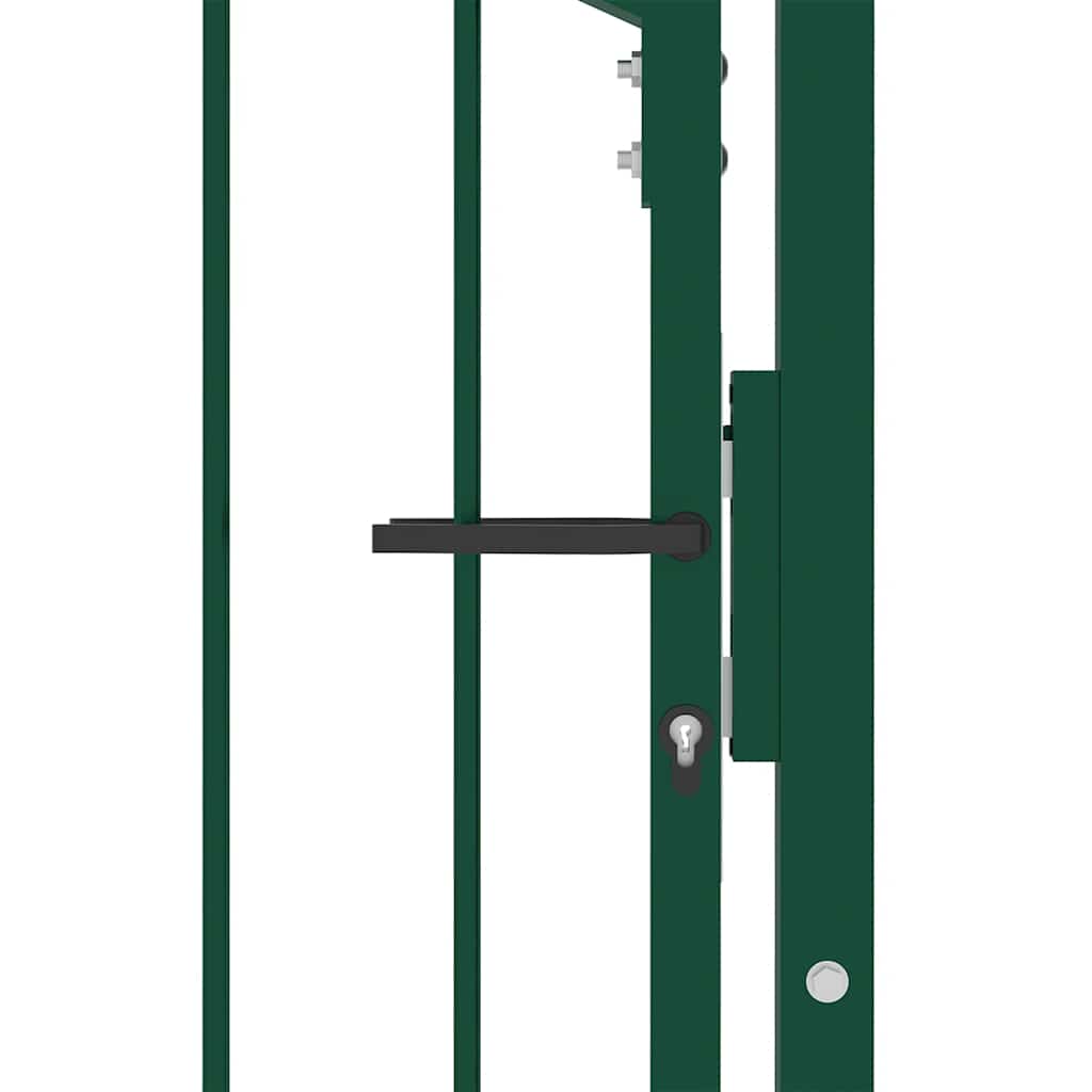 Outdoor Gate | Green | Steel | 100 x 175 cm | Durable | Outdoor Gate