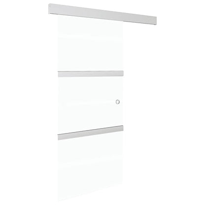 Sliding Door ESG Glass and Aluminium 90x212 cm Silver