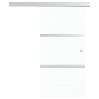 Sliding Door with Soft Stops ESG Glass and Aluminium 76x205 cm