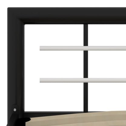 Bed Frame | Black and White | Metal | 90 x 200 cm | Bed Frame