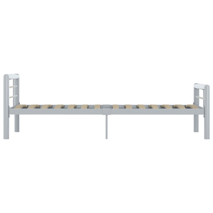 Bed Frame | Grey and White | Metal | Single | Durable | Bed Frame