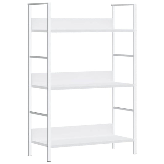 3-Layer Book Shelf White 60x27.6x90.5 cm Engineered Wood