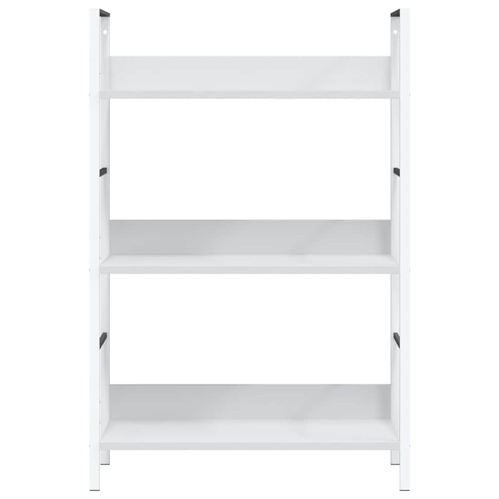 3-Layer Book Shelf White 60x27.6x90.5 cm Engineered Wood