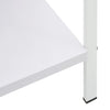 3-Layer Book Shelf White 23.6"x10.9"x35.6" Engineered Wood