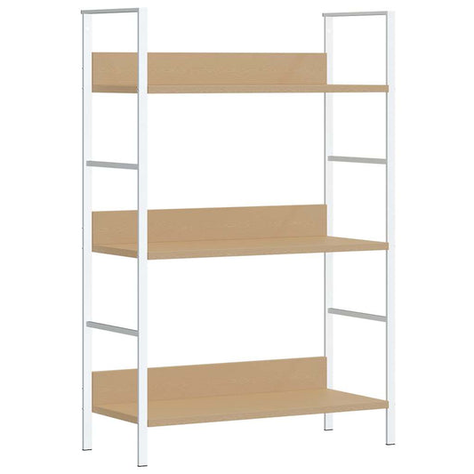 3-Layer Book Shelf Oak 60x27.6x90.5 cm Engineered Wood