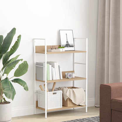 3-Layer Book Shelf Oak 60x27.6x90.5 cm Engineered Wood