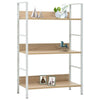 3-Layer Book Shelf Oak 23.6"x10.9"x35.6" Engineered Wood