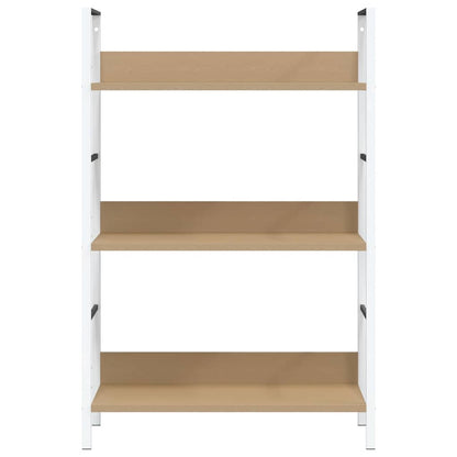 3-Layer Book Shelf Oak 60x27.6x90.5 cm Engineered Wood