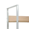 3-Layer Book Shelf Oak 23.6"x10.9"x35.6" Engineered Wood