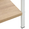 3-Layer Book Shelf Oak 23.6"x10.9"x35.6" Engineered Wood