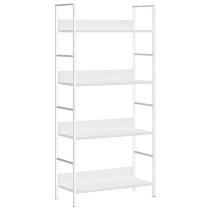 4-Layer Book Shelf White 60x27.6x124.5 cm Engineered Wood