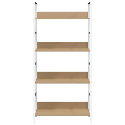 4-Layer Book Shelf Oak 60x27.6x124.5 cm Engineered Wood
